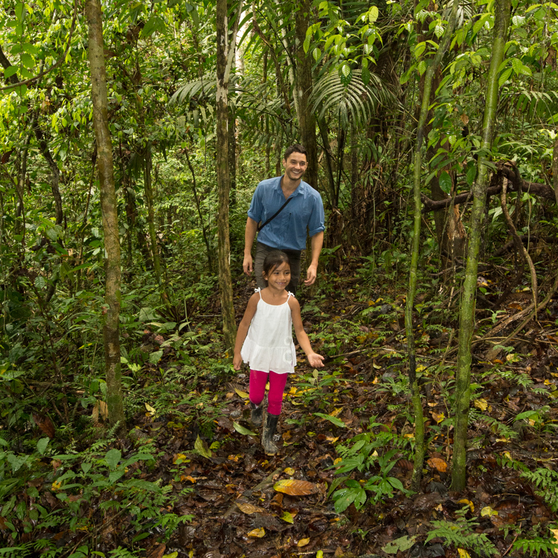 Phil and Mariana in Rainforest people, rainforest